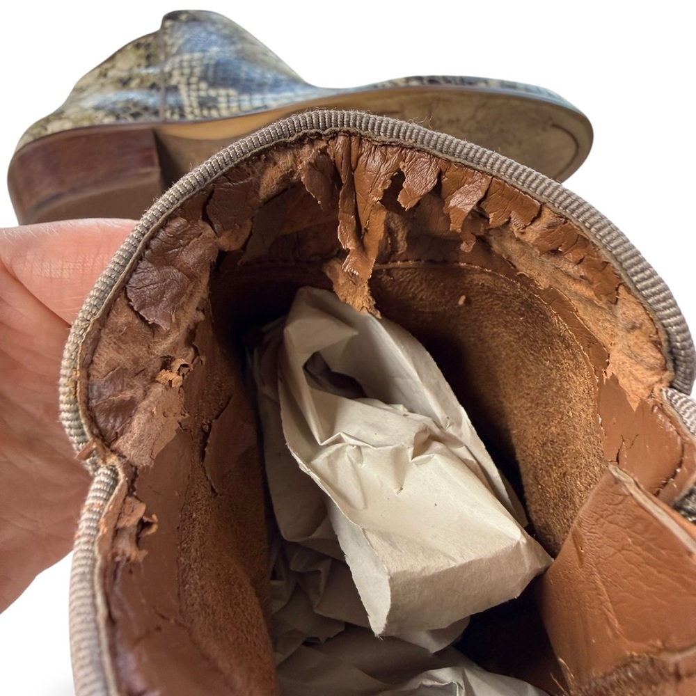 Sam Edelman Petty Roccia Python Pointed Leather A… - image 7